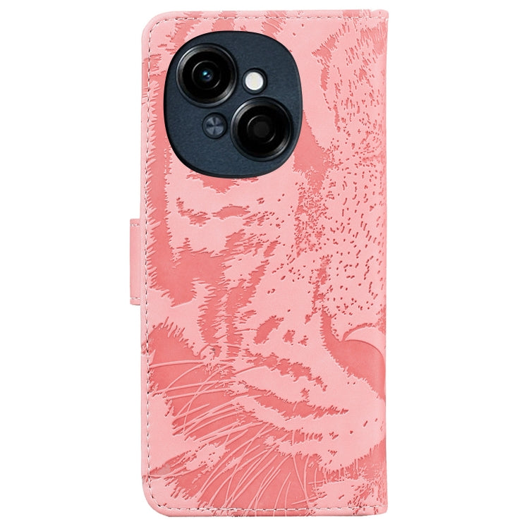 For Tecno Spark Go 1 / Pop 9 Pro Tiger Embossing Pattern Flip Leather Phone Case