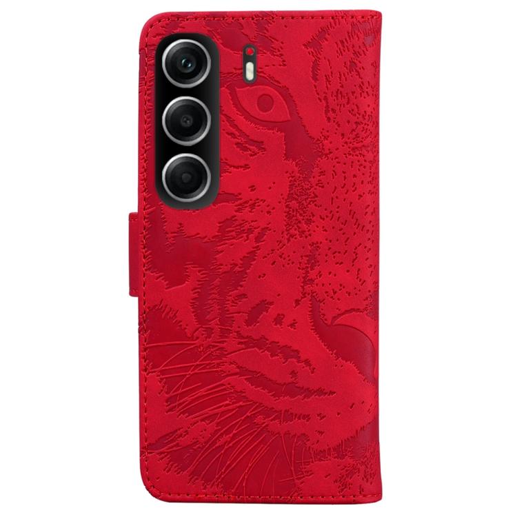 For Tecno Camon 40 Tiger Embossing Pattern Flip Leather Phone Case