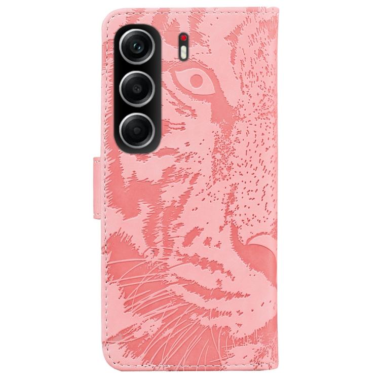 For Tecno Camon 40 Tiger Embossing Pattern Flip Leather Phone Case