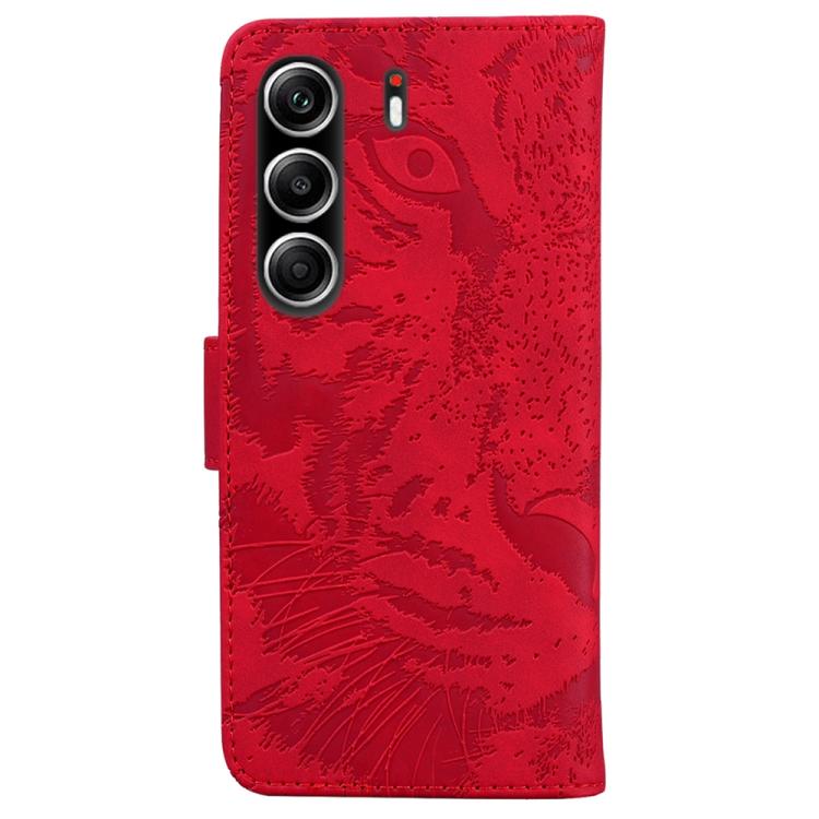 For Tecno Camon 40 Pro 4G Tiger Embossing Pattern Flip Leather Phone Case