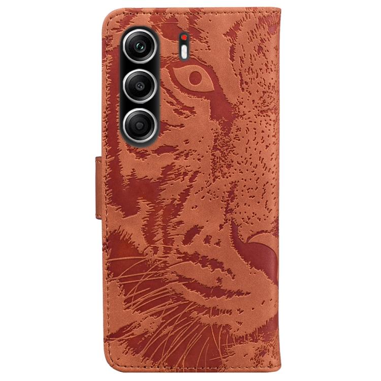 For Tecno Camon 40 Pro 4G Tiger Embossing Pattern Flip Leather Phone Case