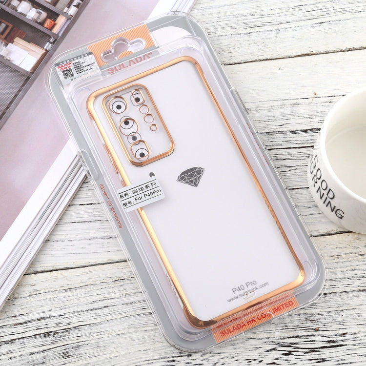 For Huawei P40 Pro SULADA Colorful Edge Series Shockproof TPU + Electroplated Edge Protective Case