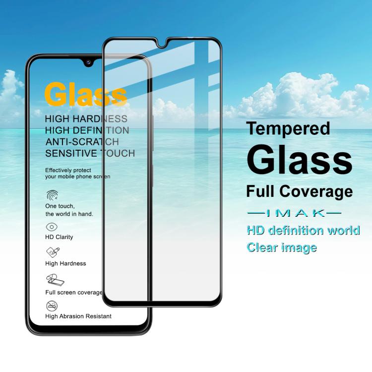 For ZTE nubia V80 Max / Blade V80 Max imak 9H Surface Hardness Full Screen Tempered Glass Film Pro+ Series