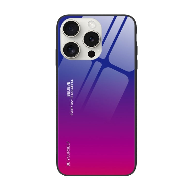 For iPhone 16 Pro Gradient Color Glass Phone Case