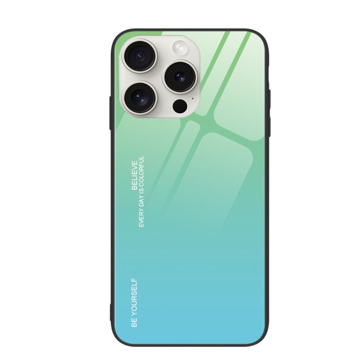 For iPhone 16 Pro Gradient Color Glass Phone Case
