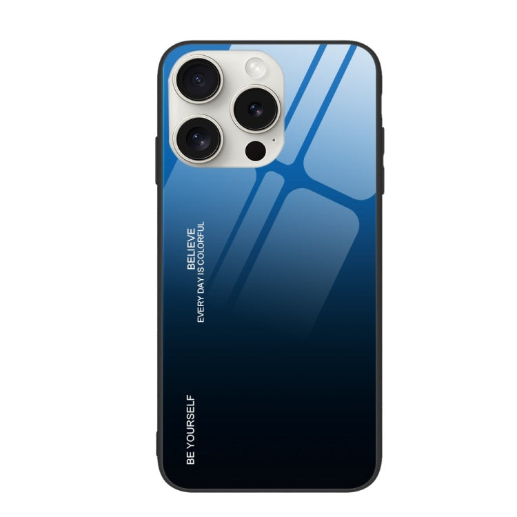 For iPhone 16 Pro Gradient Color Glass Phone Case