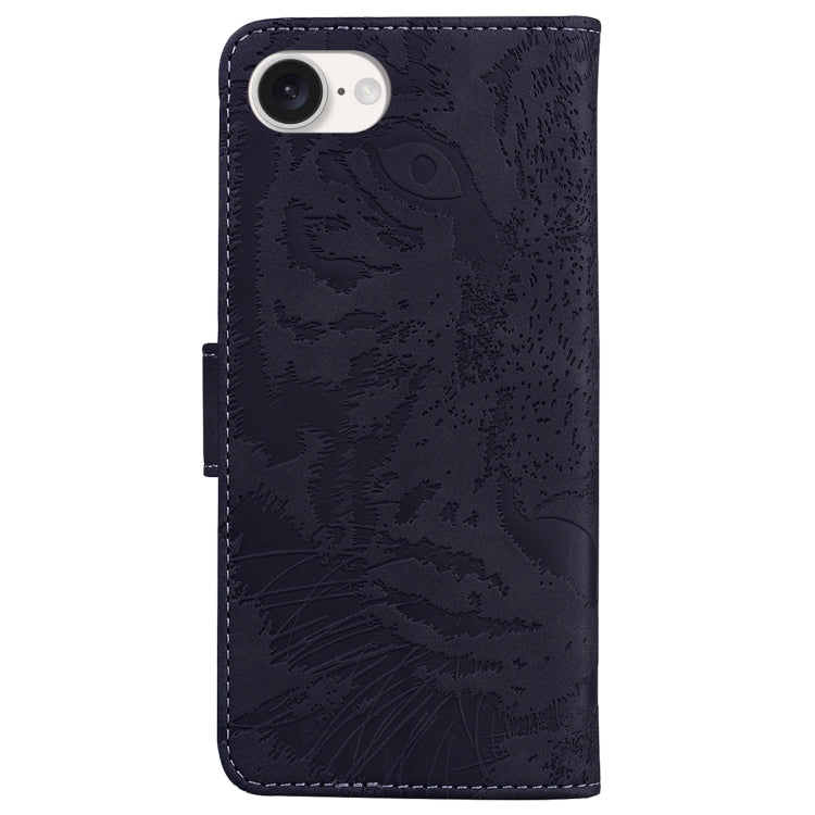 For iPhone 17e / 16e Tiger Embossing Pattern Leather Phone Case