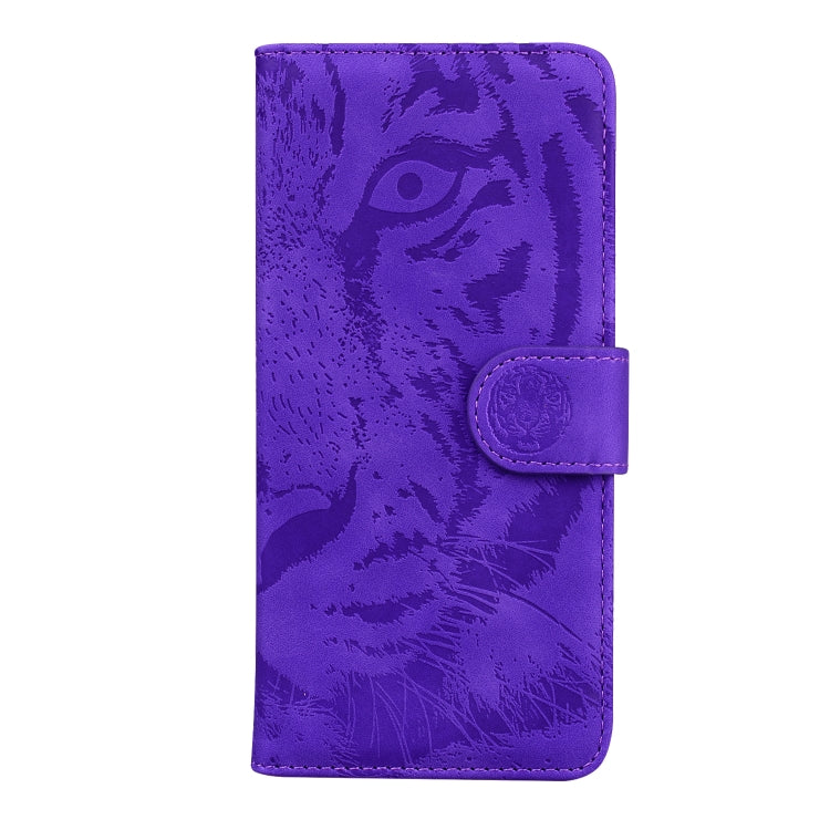 For iPhone 17e / 16e Tiger Embossing Pattern Leather Phone Case