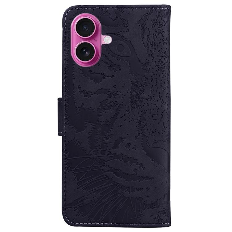 For iPhone 17 Tiger Embossing Pattern Leather Phone Case
