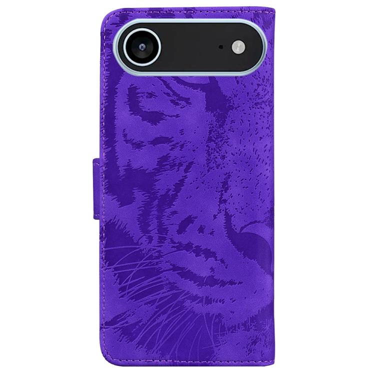 For iPhone Air Tiger Embossing Pattern Leather Phone Case