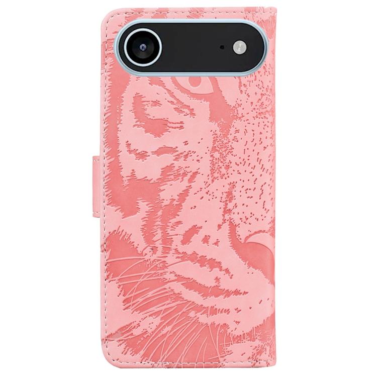 For iPhone Air Tiger Embossing Pattern Leather Phone Case