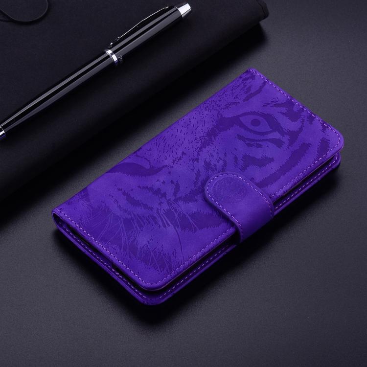 For iPhone 17 Pro Tiger Embossing Pattern Leather Phone Case