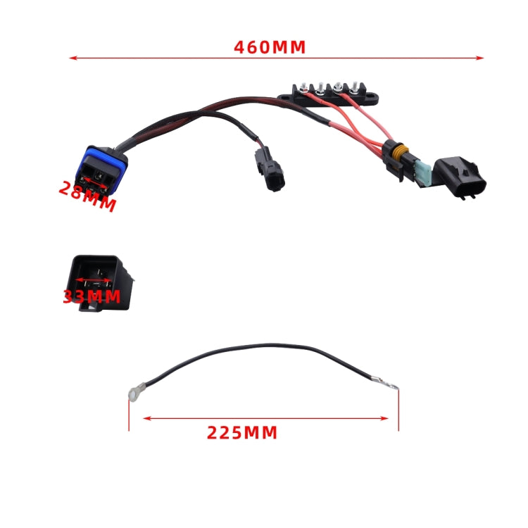 For Honda CP-4052 XTC Power Products Keyed Busbar Accessory Out 35A Wiring Harness Car Parts