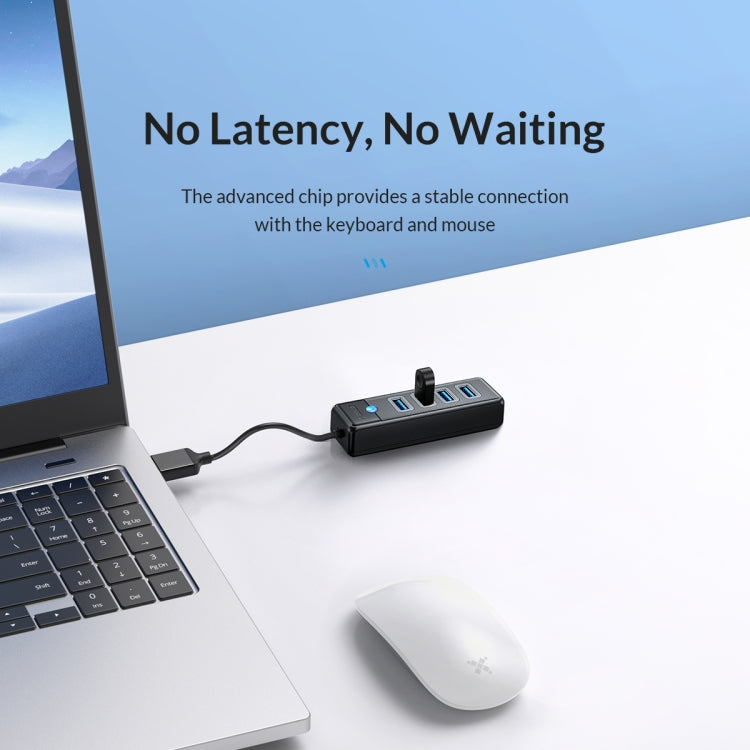 ORICO PW4U-U3 4 in 1 USB to USB Multifunctional Docking Station HUB Adapter(Pink)