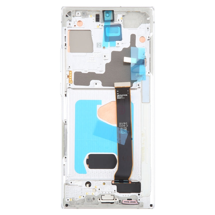 For Samsung Galaxy Note20 Ultra 5G SM-N986B 6.78 inch OLED LCD Screen Digitizer Full Assembly with Frame  - Silver