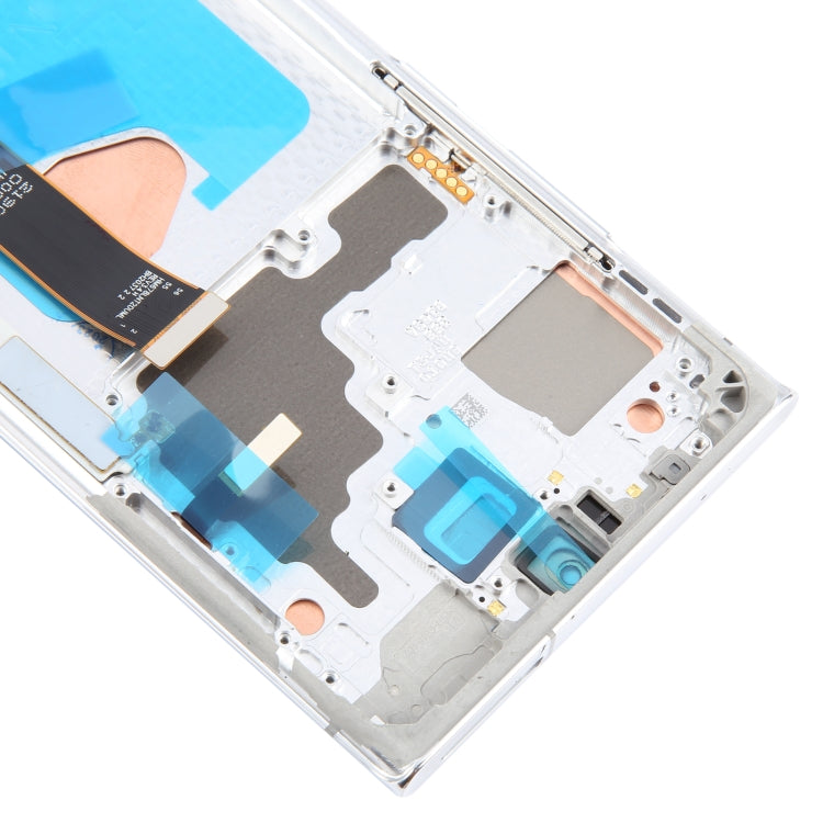 For Samsung Galaxy Note20 Ultra 5G SM-N986B 6.78 inch OLED LCD Screen Digitizer Full Assembly with Frame  - Silver