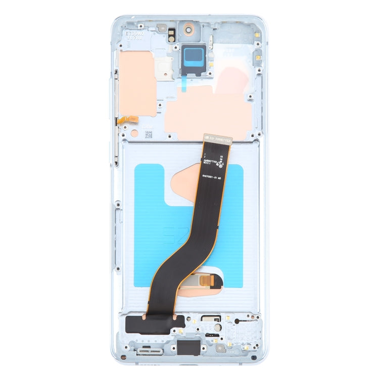 For Samsung Galaxy S20+ 4G/5G SM-G985/986 6.67 inch OLED LCD Screen Digitizer Full Assembly with Frame  - Blue