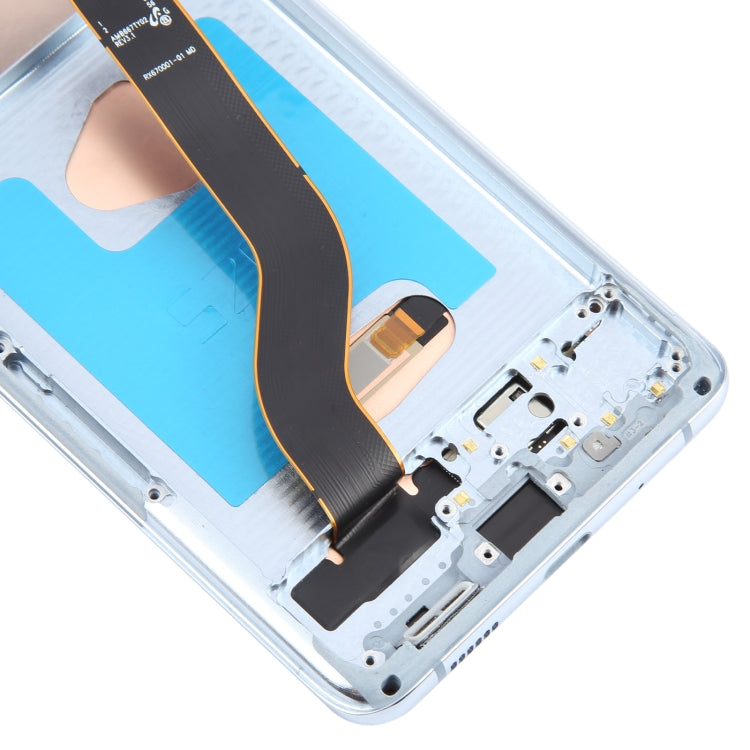 For Samsung Galaxy S20+ 4G/5G SM-G985/986 6.67 inch OLED LCD Screen Digitizer Full Assembly with Frame  - Blue