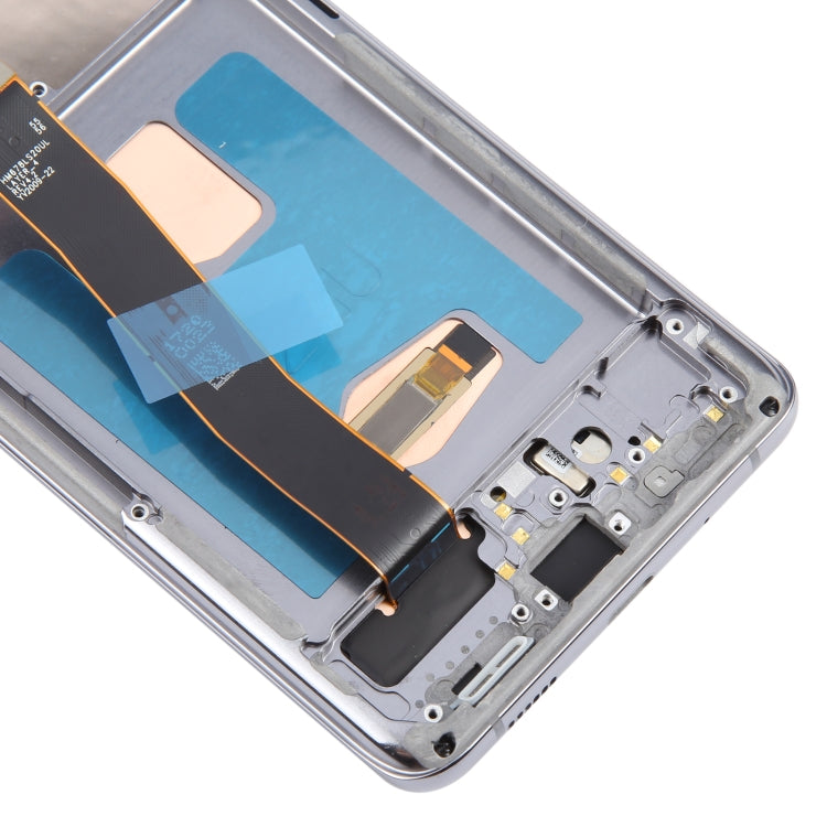 For Samsung Galaxy S20 Ultra 4G/5G SM-G988 6.67 inch OLED LCD Screen Digitizer Full Assembly with Frame  - Grey