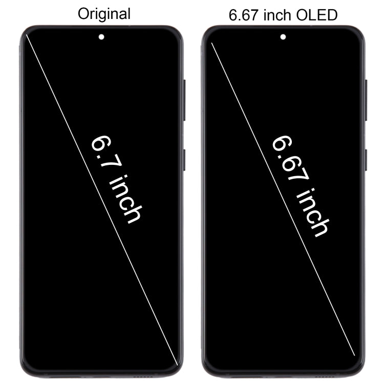 For Samsung Galaxy S21+ 5G SM-G996B 6.67 inch 6.67 inch OLED LCD Screen Digitizer Full Assembly with Frame  - Gold
