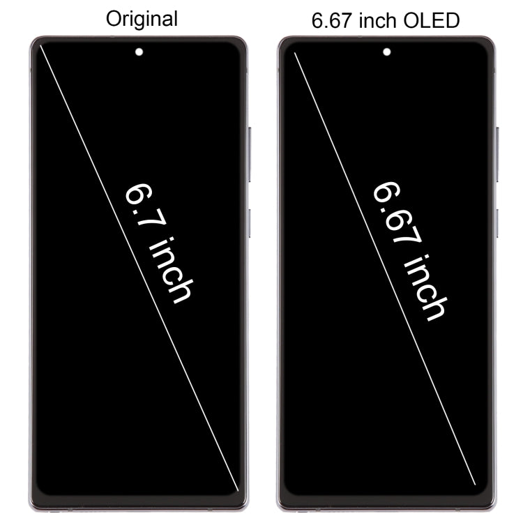 For Samsung Galaxy Note20 SM-N980 6.67 inch OLED LCD Screen Digitizer Full Assembly with Frame  - Green