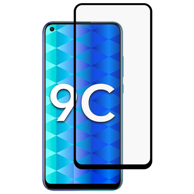 For Huawei Honor 9C Full Glue Full Screen Tempered Glass Film(Black)