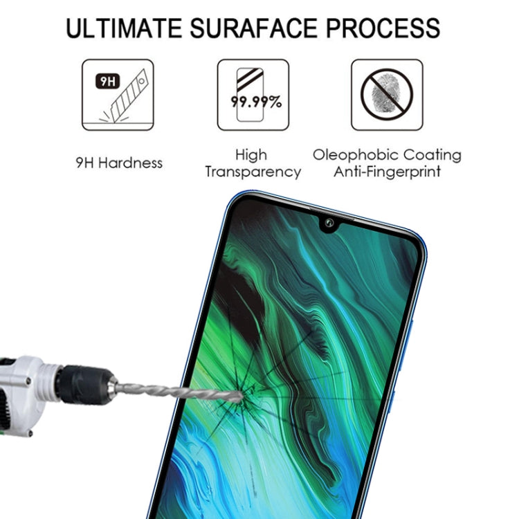 For Huawei Honor 20e Full Glue Full Screen Tempered Glass Film(Black)