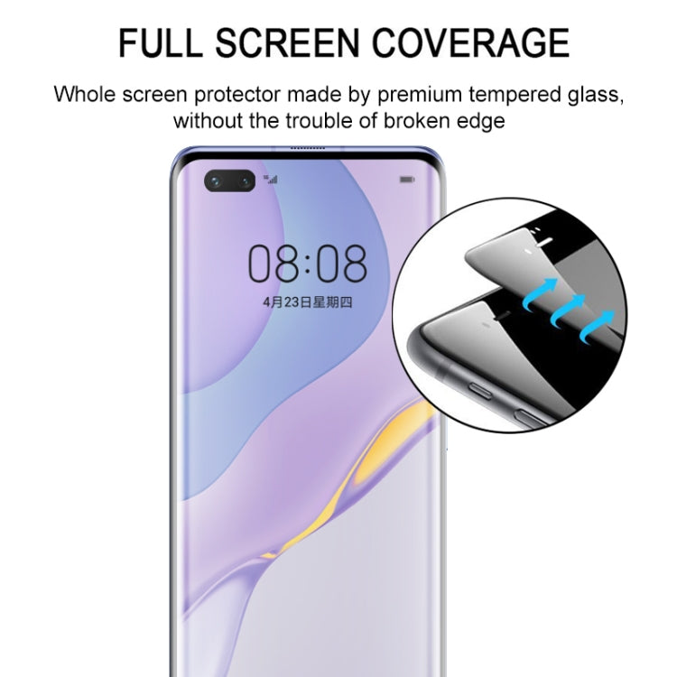 For Huawei Nova 7 Pro Full Glue Full Screen Tempered Glass Film(Black)