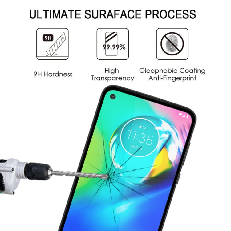 For Motorola Moto G Power Full Glue Full Screen Tempered Glass Film(Black)