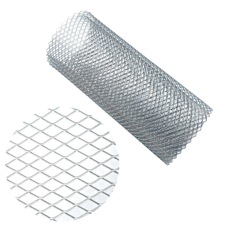 XH-6013 100x33cm Universal Car Grill Mesh Aluminum Alloy Grille Insert Bumper, Type: