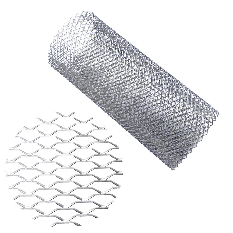 XH-6013 100x33cm Universal Car Grill Mesh Aluminum Alloy Grille Insert Bumper, Type: