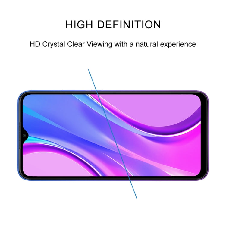 For Xiaomi Redmi 9 Full Glue Full Screen Tempered Glass Film(Black)