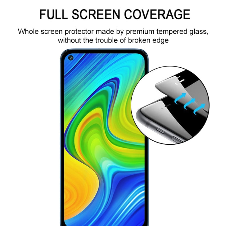 For Xiaomi Redmi 10X 4G Full Glue Full Screen Tempered Glass Film(Black)