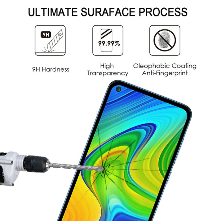 For Xiaomi Redmi 10X 4G Full Glue Full Screen Tempered Glass Film(Black)