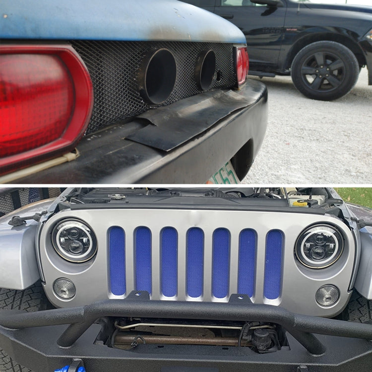 XH-6013 100x33cm Universal Car Grill Mesh Aluminum Alloy Grille Insert Bumper, Type: