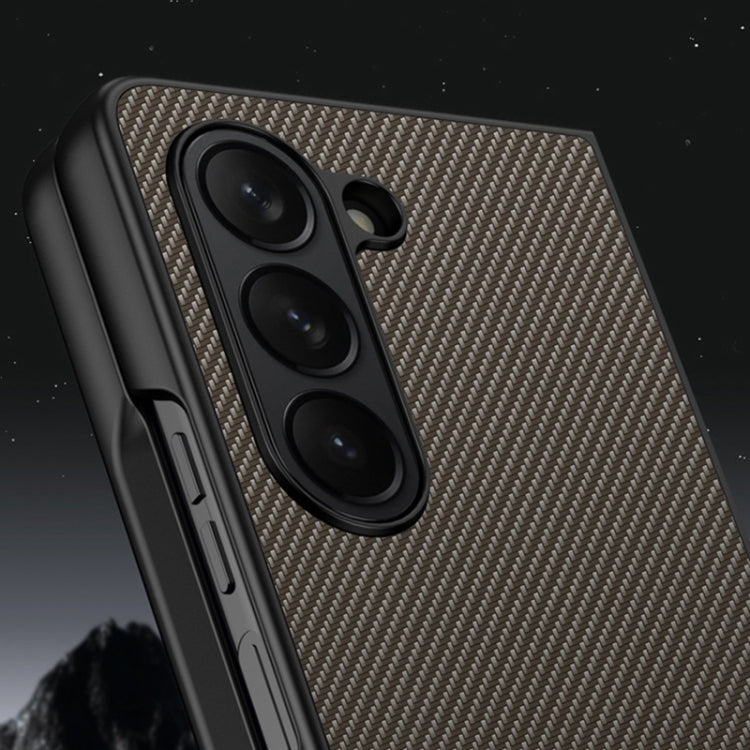 For Samsung Galaxy Z Fold6 Ultra-thin Carbon Fiber Texture Printing Phone Case