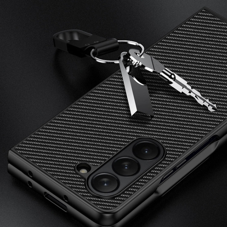 For Samsung Galaxy Z Fold6 Ultra-thin Carbon Fiber Texture Printing Phone Case