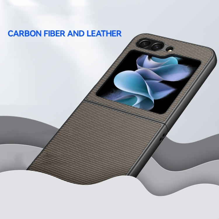 For Samsung Galaxy Z Flip6 Ultra-thin Carbon Fiber Texture Printing Phone Case