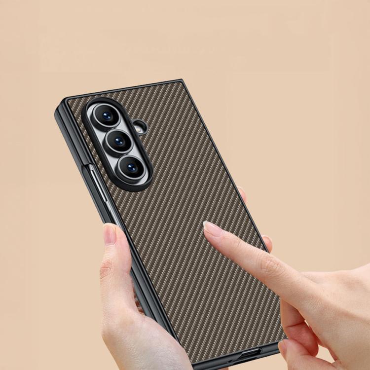 For Samsung Galaxy Z Fold7 Ultra-thin Carbon Fiber Texture Printing Phone Case