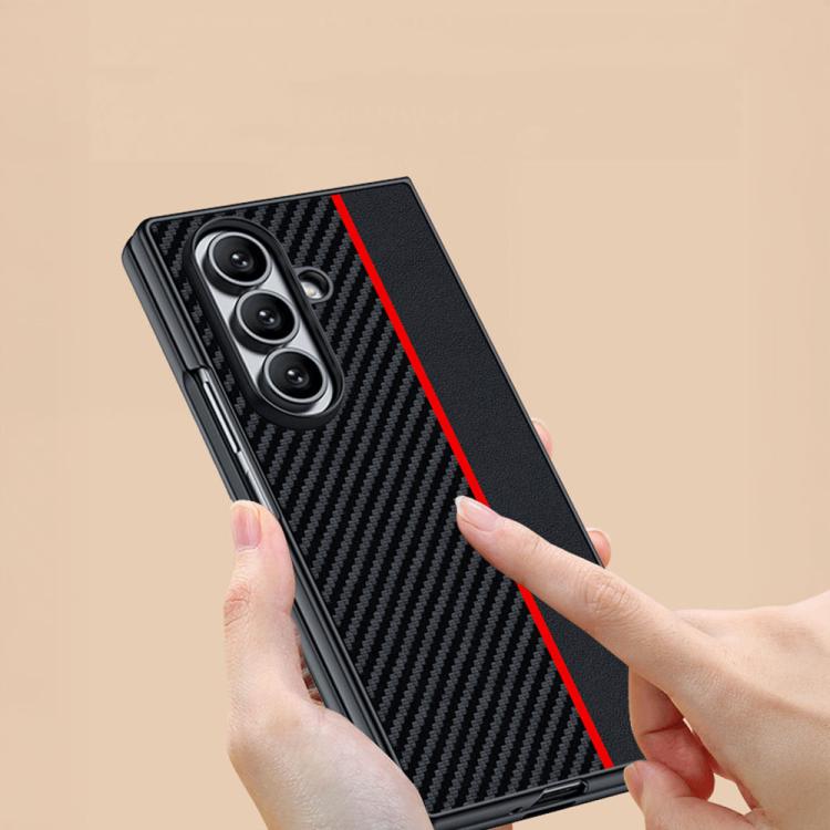 For Samsung Galaxy Z Fold7 Ultra-thin Carbon Fiber Texture Printing Phone Case