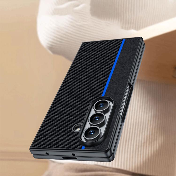For Samsung Galaxy Z Fold7 Ultra-thin Carbon Fiber Texture Printing Phone Case