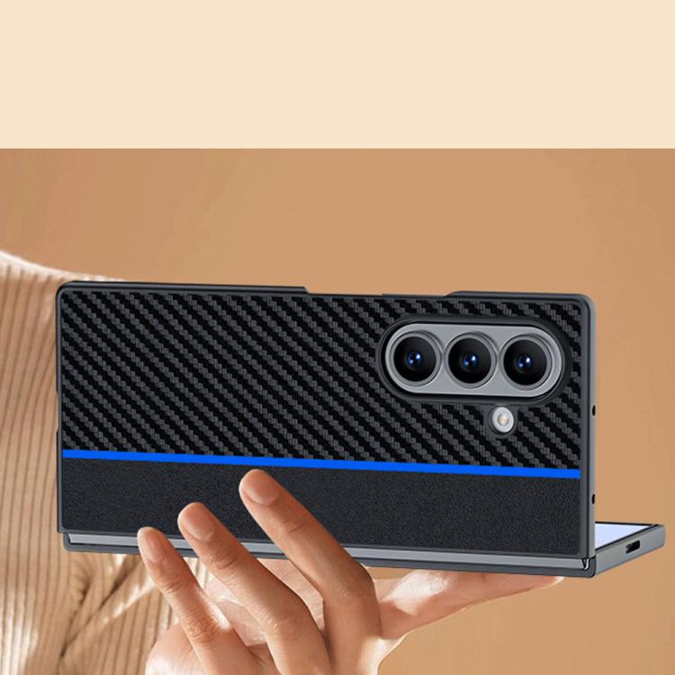 For Samsung Galaxy Z Fold7 Ultra-thin Carbon Fiber Texture Printing Phone Case