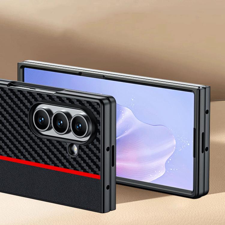 For Samsung Galaxy Z Fold7 Ultra-thin Carbon Fiber Texture Printing Phone Case