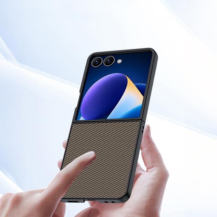 For Samsung Galaxy Z Flip7 Ultra-thin Carbon Fiber Texture Printing Phone Case