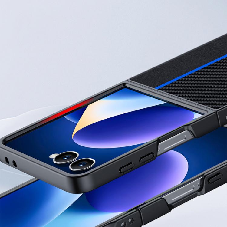 For Samsung Galaxy Z Flip7 Ultra-thin Carbon Fiber Texture Printing Phone Case