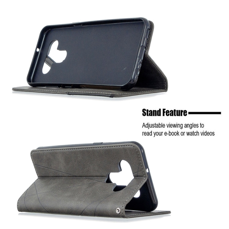 For LG K51 Rhombus Texture Horizontal Flip Magnetic Leather Case with Holder & Card Slots & Wallet