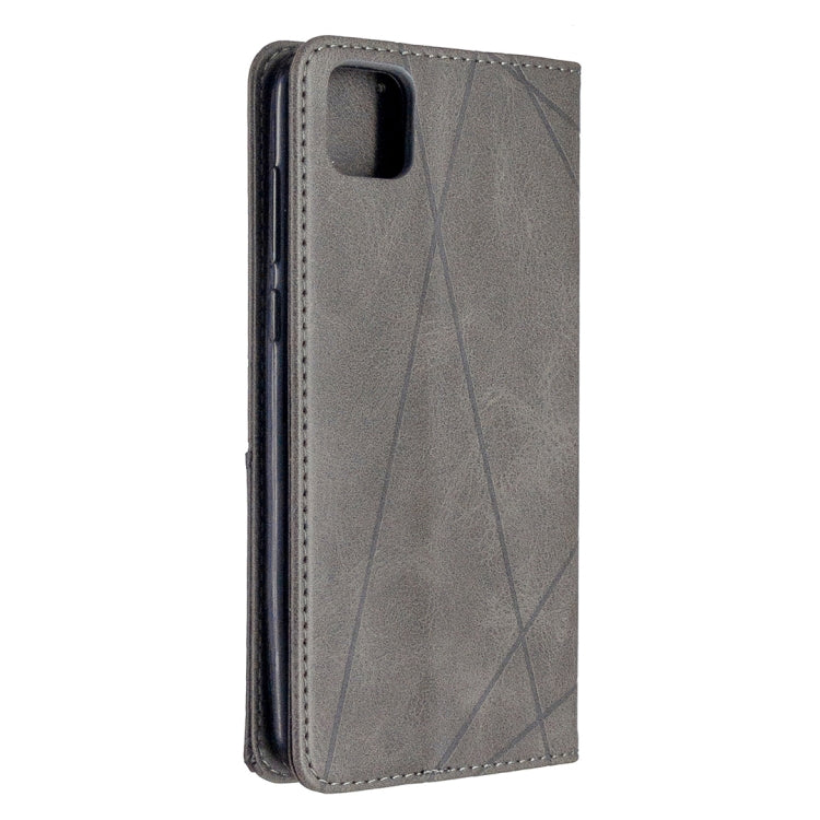 For Huawei Y5P / Honor 9S Rhombus Texture Horizontal Flip Magnetic Leather Case with Holder & Card Slots & Wallet