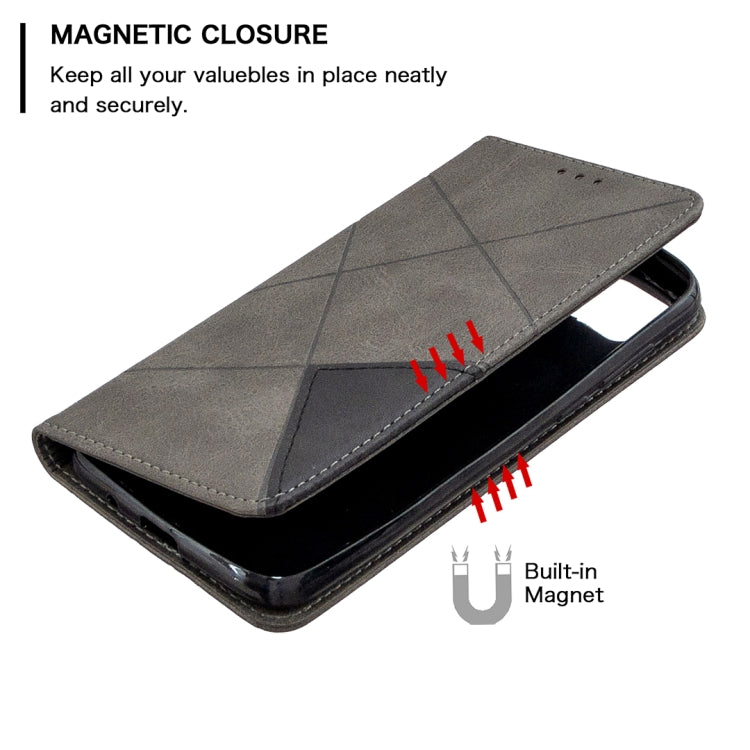 For Huawei Y5P / Honor 9S Rhombus Texture Horizontal Flip Magnetic Leather Case with Holder & Card Slots & Wallet