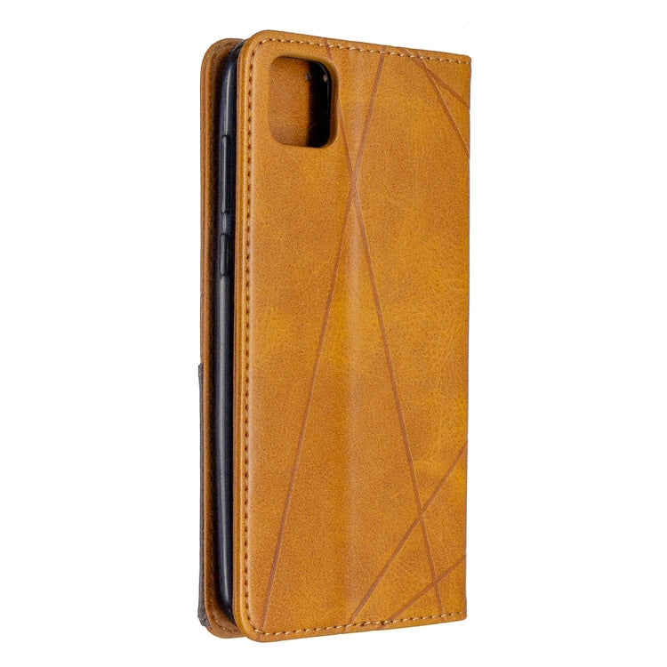 For Huawei Y5P / Honor 9S Rhombus Texture Horizontal Flip Magnetic Leather Case with Holder & Card Slots & Wallet