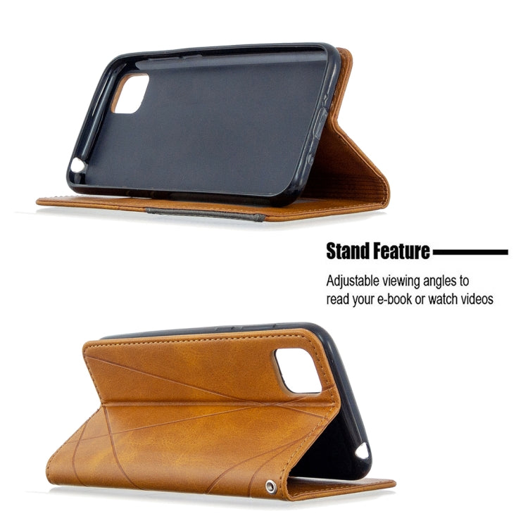 For Huawei Y5P / Honor 9S Rhombus Texture Horizontal Flip Magnetic Leather Case with Holder & Card Slots & Wallet